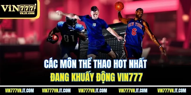 Các môn thể thao hot nhất đang khuấy động Vin777